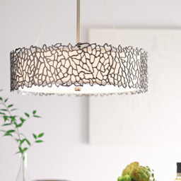 Silver Coral 4 Light Ceiling Pendant Classic Pewter, E27 - thumbnail 2