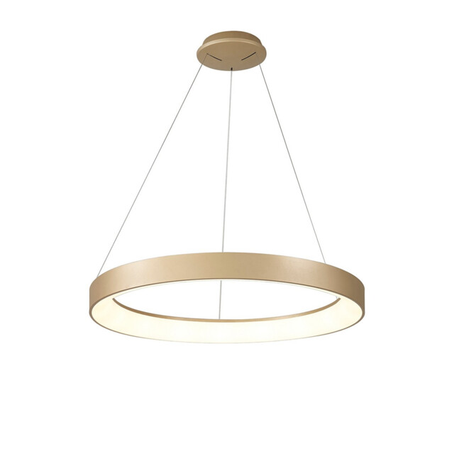 Niseko II Ring Pendant 65cm 50W LED, 2700K-5000K Tuneable, 3760lm, Remote Control & APP, Gold, 3yrs Warranty - image 1