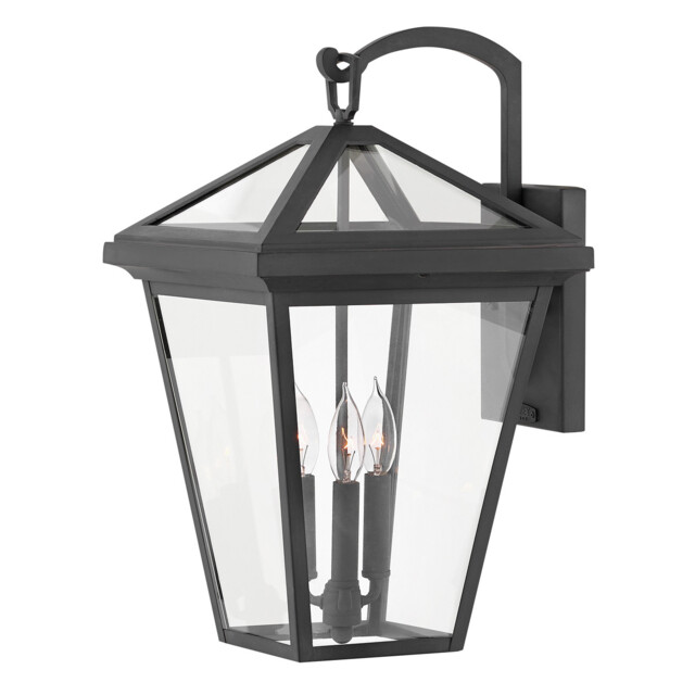 Hinkley Alford Place Outdoor Wall Lantern Museum Black, IP44 - image 1