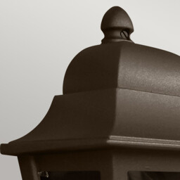 Deco Lane 1 Light Half Outdoor Wall Lantern Bronze IP44 - thumbnail 5