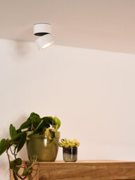 Yumiko Modern Surface Mounted Ceiling Spotlight - Ø 7,8cm - LED Dim. - 1x8W 2700K - White - thumbnail 5