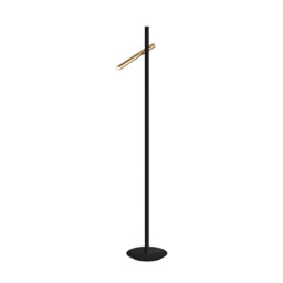 Varas Integrated LED 2 Light Floor Lamp Matt black, Gold - thumbnail 3