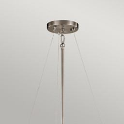 Silver Coral 3 Light Ceiling Duo-Mount Pendant Classic Pewter, E27 - thumbnail 3