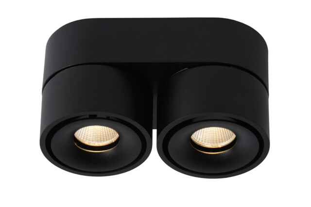 Yumiko Modern Surface Mounted Ceiling Spotlight - Ø 7,8cm - LED Dim. - 2x8W 2700K - Black - image 1