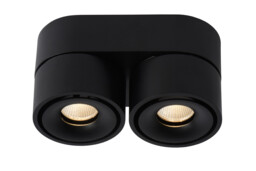Yumiko Modern Surface Mounted Ceiling Spotlight - Ø 7,8cm - LED Dim. - 2x8W 2700K - Black