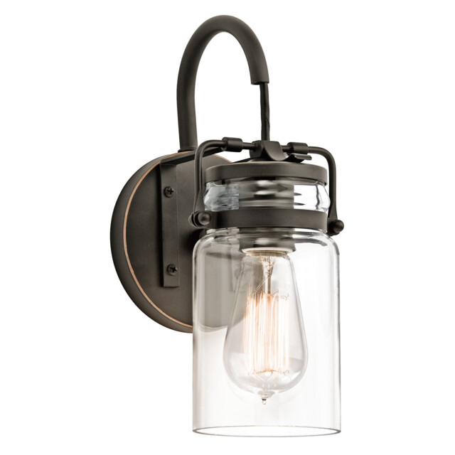 Brinley 1 Light Wall Light Olde Bronze, E27 - image 1