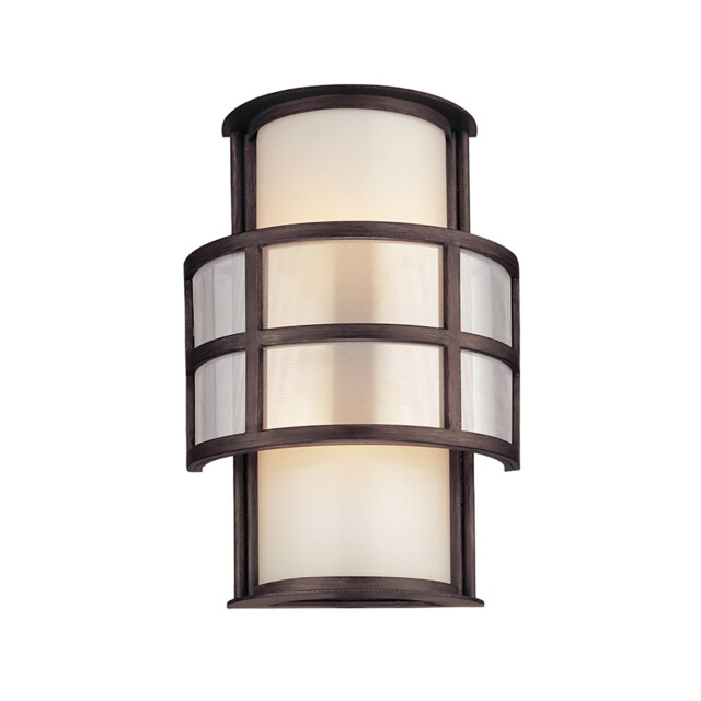 Discus 2 Light Wall Sconce Graphite, Glass, IP44