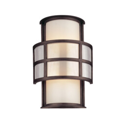 Discus 2 Light Wall Sconce Graphite, Glass, IP44