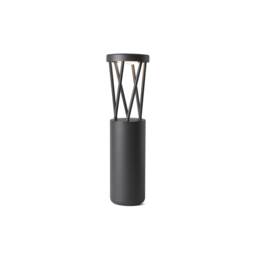 Twist Outdoor Led Dark Grey Bollard Pedestal Lamp 10W 3000K IP65 - thumbnail 1
