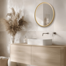 Reflect 60cm Round Illuminated Bathroom Mirror Anodized Gold LED 3000-4000K IP44 Touch Dimmable - thumbnail 2