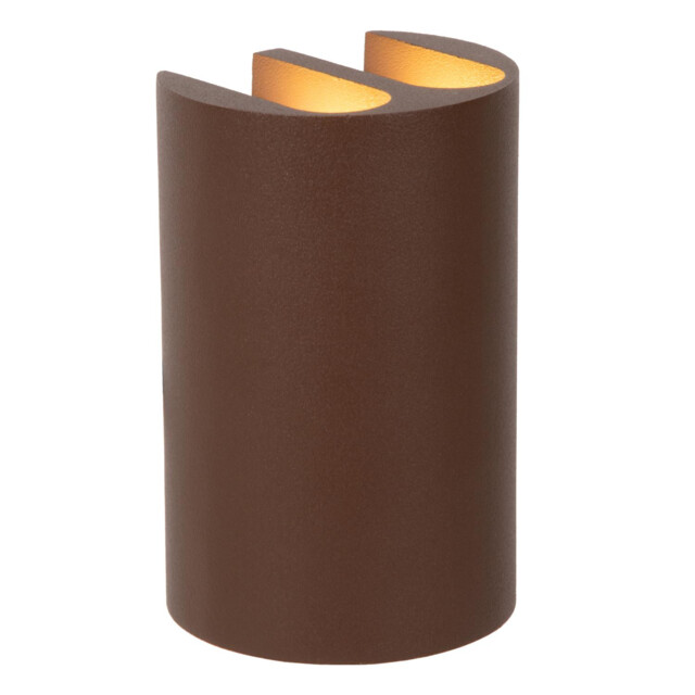 Lucide YORK - Wall spotlight / Wall light Indoor/Outdoor - LED - 4x1,2W 2700K - IP54 - Rust Brown - Essential - image 1