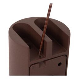 Lucide YORK - Wall spotlight / Wall light Indoor/Outdoor - LED - 4x1,2W 2700K - IP54 - Rust Brown - Essential - thumbnail 5