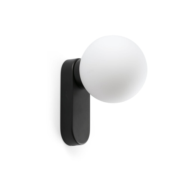 Mabe Bathroom Wall Lamp Matt Black IP44 3000K - image 1