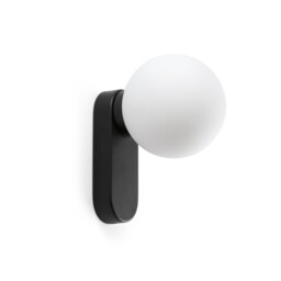 Mabe Bathroom Wall Lamp Matt Black IP44 3000K - thumbnail 1