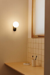 Mabe Bathroom Wall Lamp Matt Black IP44 3000K - thumbnail 2