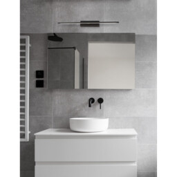 Mondrian Bathroom Over Mirror Light Sandy Black Aluminium LED 20W 1615Lm 3000K IP44 - thumbnail 2