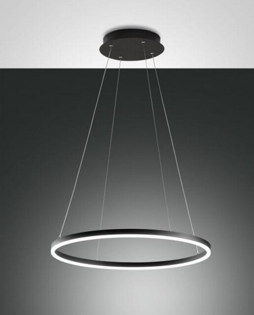 Giotto LED Integrated Pendant Ceiling Light Light Black Glass