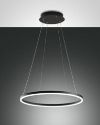 Giotto LED Integrated Pendant Ceiling Light Light Black Glass