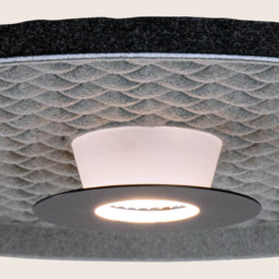 Zambelis Semi Flush Ceiling Light Grey-Black LED 3000K - thumbnail 2