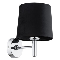 Bolzano Plus Wall Lamp With Shade Dark Grey, Chrome - thumbnail 2