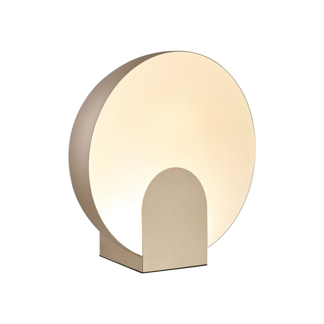 Oculo 30cm Table Lamp, 12W LED, 3000K, 1080lm, Satin Gold, 3yrs Warranty - image 1