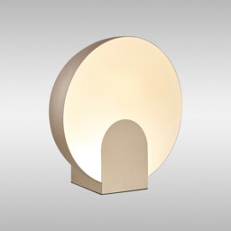Oculo 30cm Table Lamp, 12W LED, 3000K, 1080lm, Satin Gold, 3yrs Warranty - thumbnail 2