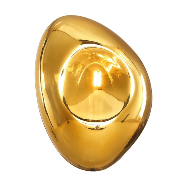 Mabell Modern Wall Lamp Gold, Glass Shade - image 1