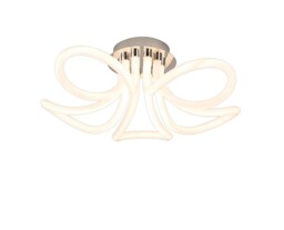 Knot Led Ceiling, 60W LED, 3000K, 4500lm, IP20, Chrome