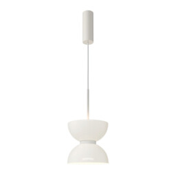 Kyoto Modern Slim Pendant Ceiling Light White 3000K 1300lm - thumbnail 1