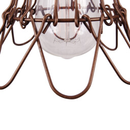 Rigo Wall Light, Antique Brass, Bronze Cage - thumbnail 5