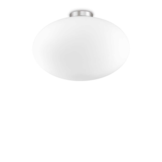 Candy 1 Light Globe Ceiling Flush Light White, E27