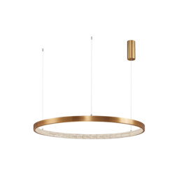 Preston Integrated LED Pendant Ceiling Light Antique Gold Brass Aluminium LED 60W 4030Lm 3000K - thumbnail 1