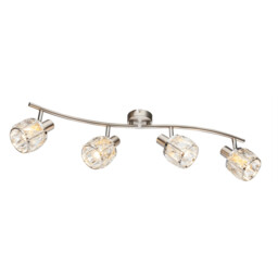 Kris Ceiling Spotlight Bar Nickel Matt 4x E14 - thumbnail 1