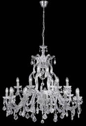 Marie Therese 18 Light Crystal Chandelier Chrome Finish, E14 - thumbnail 1
