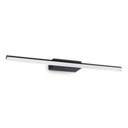 Riflesso Integrated LED Bathroom Over Mirror Light Black 1800Lm 3000K IP44