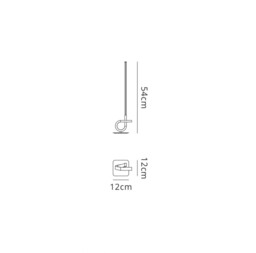 Cinto Table Lamp, 6W LED, 3000K, 480lm, Antique Brass - thumbnail 2