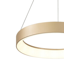Niseko II Ring Pendant 38cm 30W LED, 2700K-5000K Tuneable, 2250lm, Remote Control & APP, Gold, 3yrs Warranty - thumbnail 5