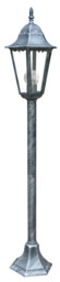 FIRENZE Outdoor 104cm Bollard Black, Silver, IP44 104x21cm