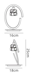Ice Table Lamp 1 Light G9 ECO, Polished Chrome - thumbnail 2