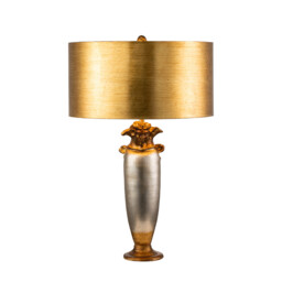 Bienville 1 Light Table Lamp Gold, Silver, E27 - thumbnail 1