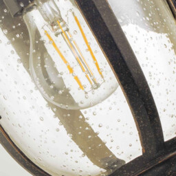 Cleveland Outdoor Wall Lantern Weathered Bronze, IP44 - thumbnail 3
