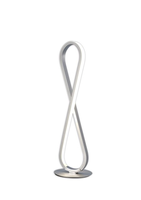 Bucle Table Lamp 18W LED 3000K, 1550lm, Polished Chrome, Frosted Acrylic - image 1