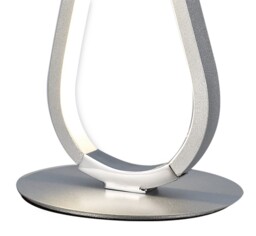 Bucle Table Lamp 18W LED 3000K, 1550lm, Polished Chrome, Frosted Acrylic - thumbnail 3
