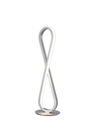 Bucle Table Lamp 18W LED 3000K, 1550lm, Polished Chrome, Frosted Acrylic
