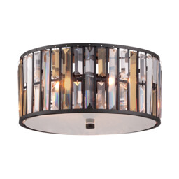 Gemma 3 Light Flush Mount Ceiling Light Vintage Bronze, E27