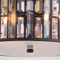 Gemma 3 Light Flush Mount Ceiling Light Vintage Bronze, E27 - thumbnail 3