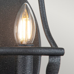 Quoizel Bradbury Candle Wall Lamp Grey Ash - thumbnail 3