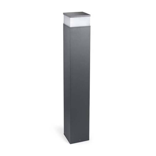 Cubik LED Outdoor Tall Bollard Light Urban Grey IP65 - Special Offer - image 1