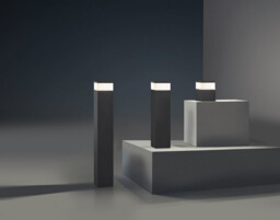 Cubik LED Outdoor Tall Bollard Light Urban Grey IP65 - Special Offer - thumbnail 2
