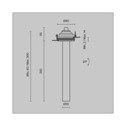 Focus T 30cm Trimless Recessed Downlight Brass 3000K 460lm - thumbnail 2